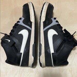 Nike Black and White High-Top Sneakers